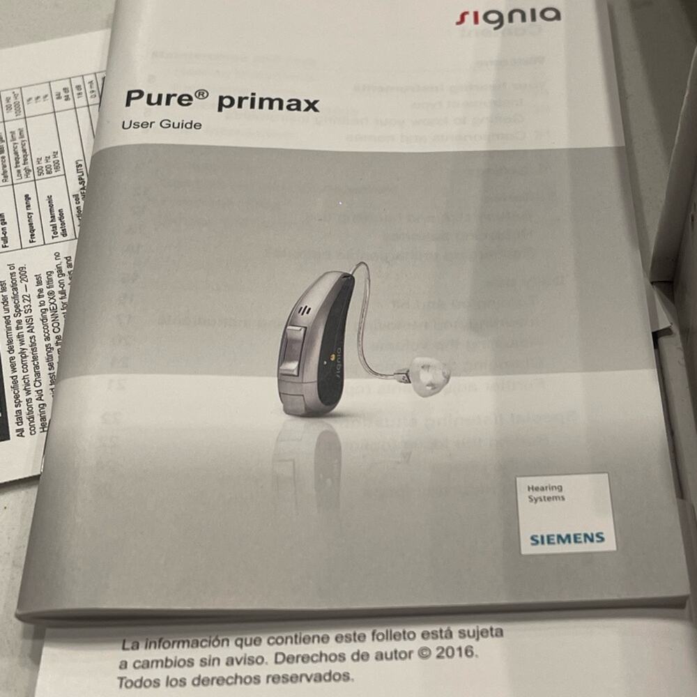 Siemens Pure Primax hearing System - Picture 8 of 8